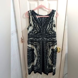 Dress Barn Paisley Pattern Handkerchief Dress Size 14